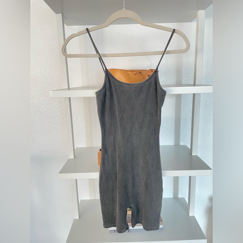 Shop Starlow Dark Grey Romper.